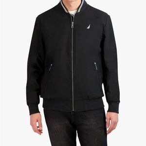 Nautica Men's Black Bomber Jacket - M